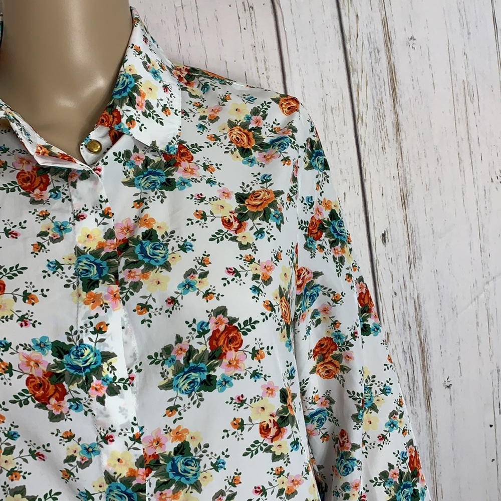 Philosophy Ruffled Button Down Dress - image 3